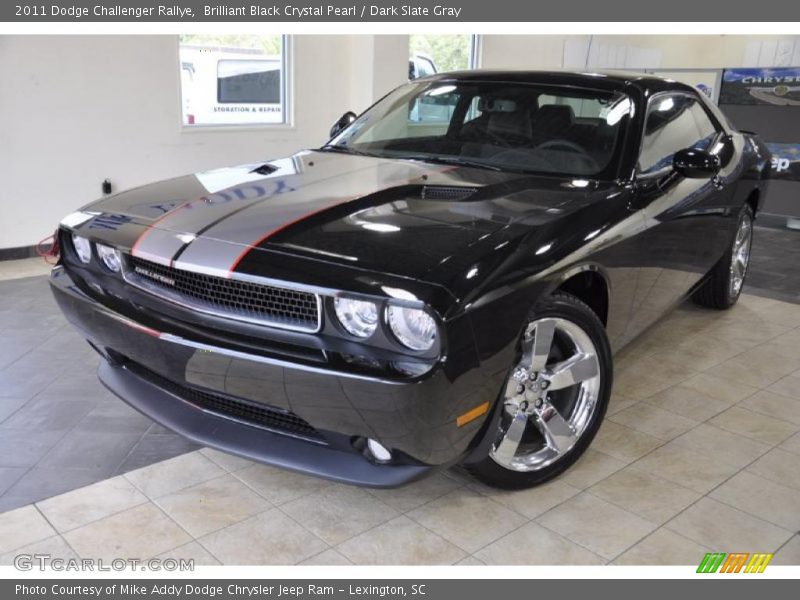 Brilliant Black Crystal Pearl / Dark Slate Gray 2011 Dodge Challenger Rallye