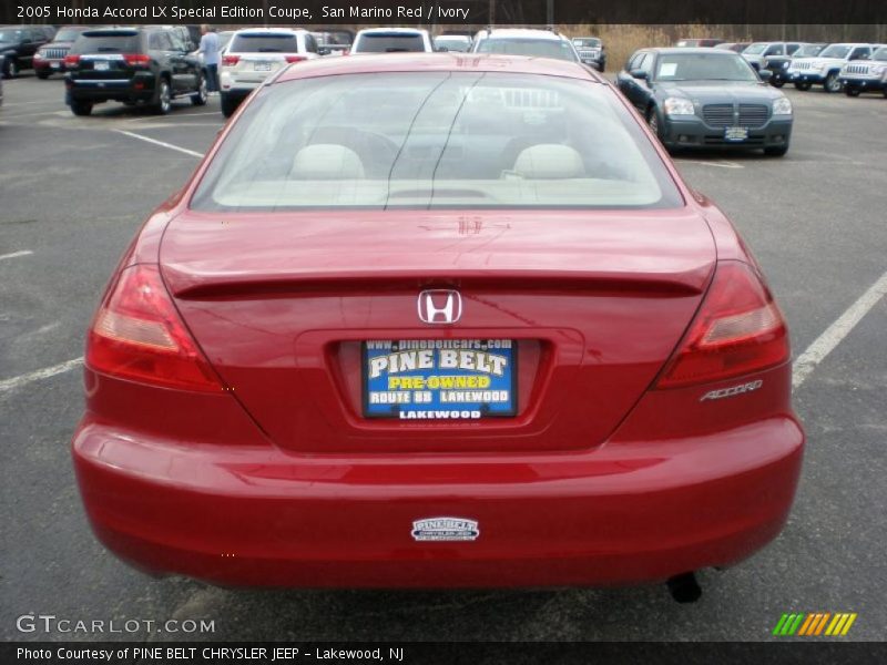 San Marino Red / Ivory 2005 Honda Accord LX Special Edition Coupe