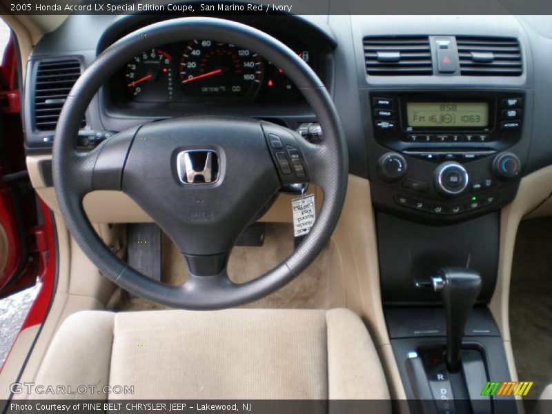 Dashboard of 2005 Accord LX Special Edition Coupe