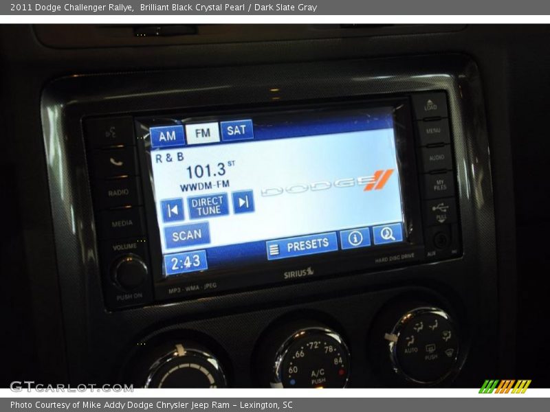 Brilliant Black Crystal Pearl / Dark Slate Gray 2011 Dodge Challenger Rallye