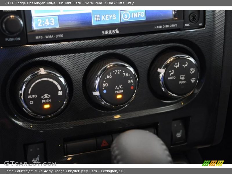 Brilliant Black Crystal Pearl / Dark Slate Gray 2011 Dodge Challenger Rallye