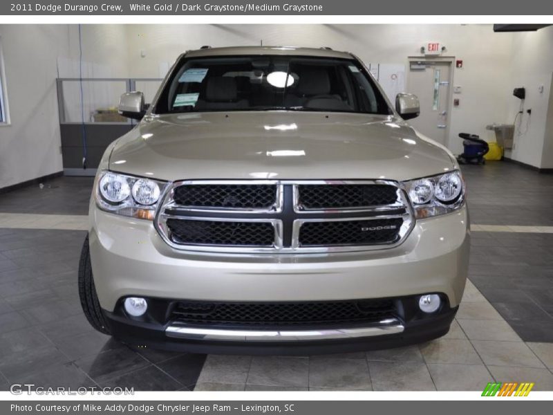 White Gold / Dark Graystone/Medium Graystone 2011 Dodge Durango Crew