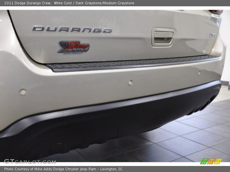 White Gold / Dark Graystone/Medium Graystone 2011 Dodge Durango Crew