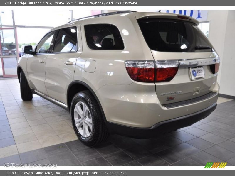 White Gold / Dark Graystone/Medium Graystone 2011 Dodge Durango Crew