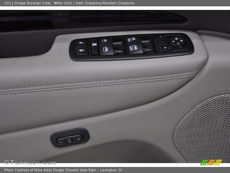 White Gold / Dark Graystone/Medium Graystone 2011 Dodge Durango Crew