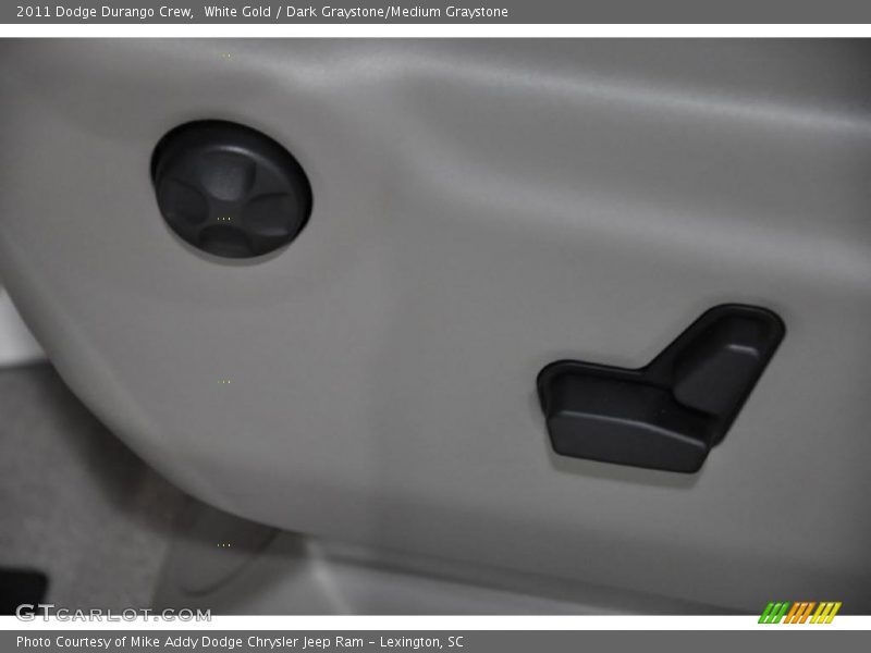 White Gold / Dark Graystone/Medium Graystone 2011 Dodge Durango Crew