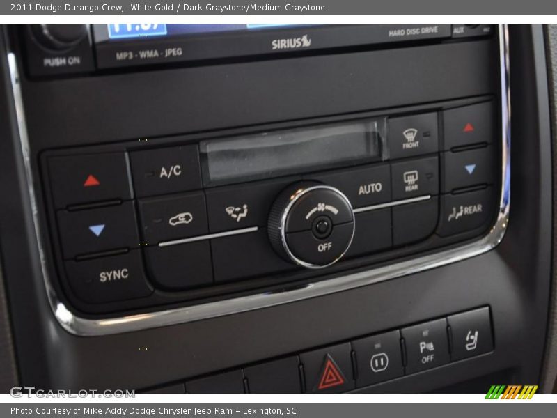 White Gold / Dark Graystone/Medium Graystone 2011 Dodge Durango Crew