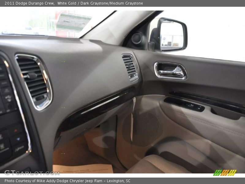 White Gold / Dark Graystone/Medium Graystone 2011 Dodge Durango Crew