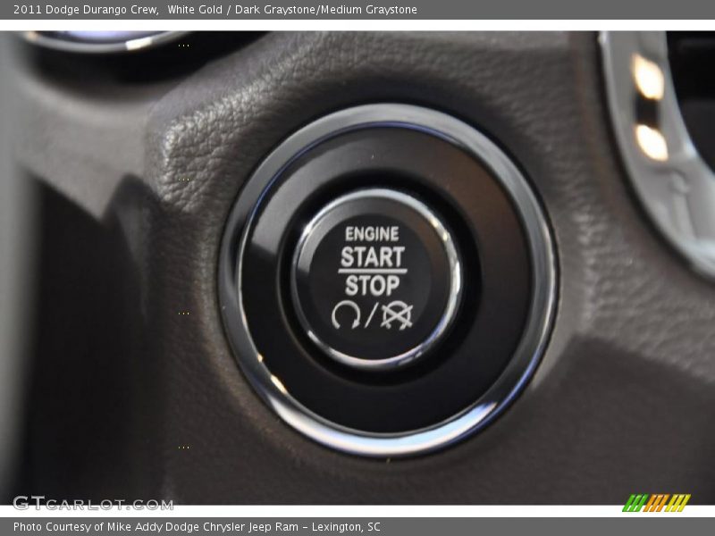 White Gold / Dark Graystone/Medium Graystone 2011 Dodge Durango Crew