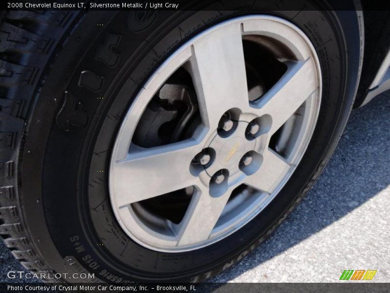 Silverstone Metallic / Light Gray 2008 Chevrolet Equinox LT