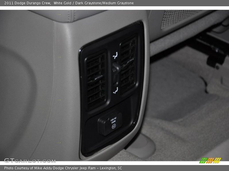 White Gold / Dark Graystone/Medium Graystone 2011 Dodge Durango Crew