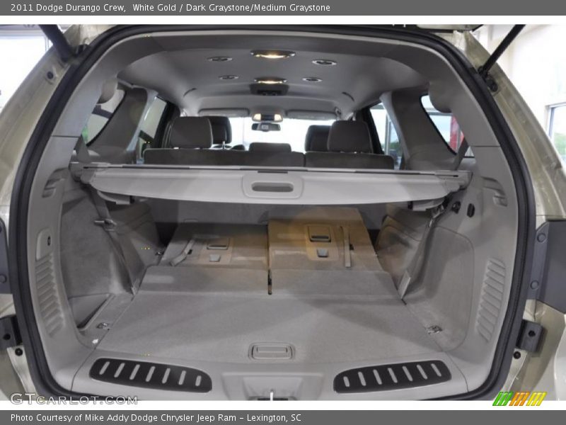White Gold / Dark Graystone/Medium Graystone 2011 Dodge Durango Crew