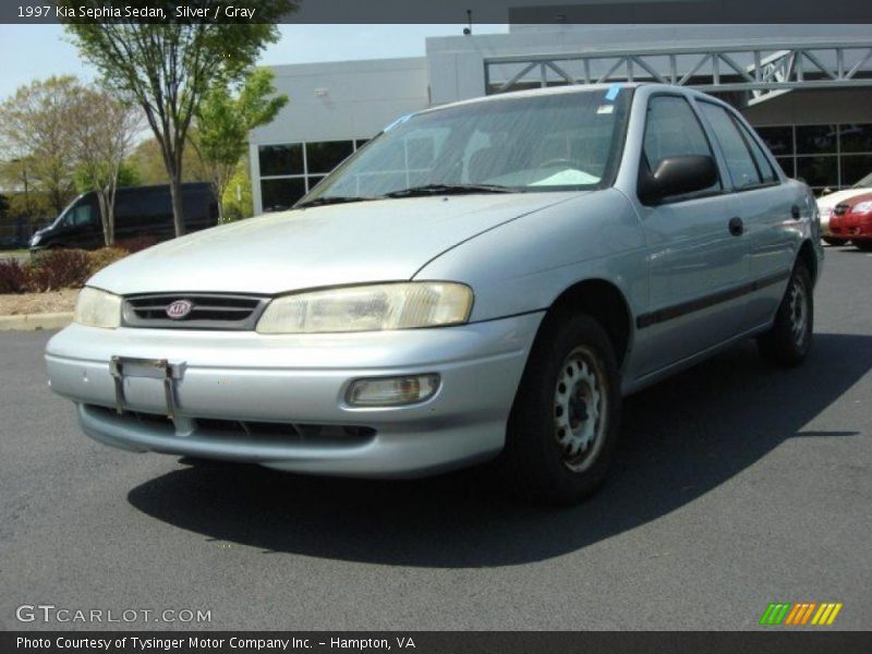 Silver / Gray 1997 Kia Sephia Sedan