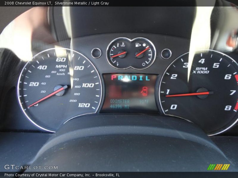 Silverstone Metallic / Light Gray 2008 Chevrolet Equinox LT