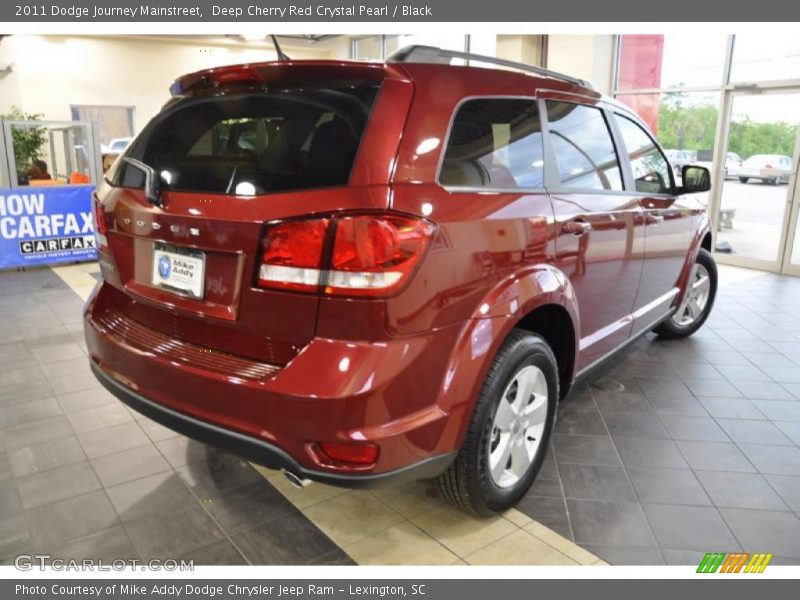 Deep Cherry Red Crystal Pearl / Black 2011 Dodge Journey Mainstreet