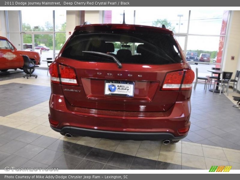 Deep Cherry Red Crystal Pearl / Black 2011 Dodge Journey Mainstreet