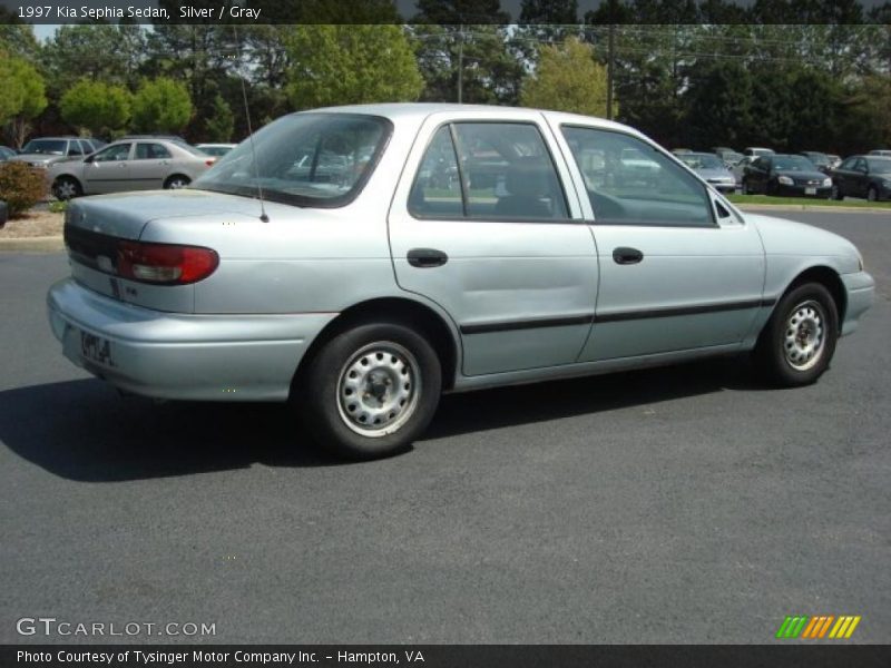 Silver / Gray 1997 Kia Sephia Sedan