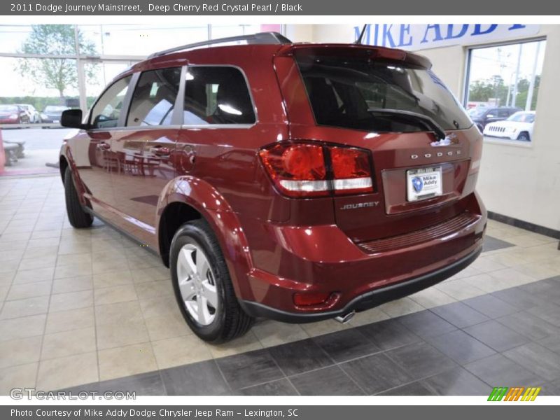 Deep Cherry Red Crystal Pearl / Black 2011 Dodge Journey Mainstreet