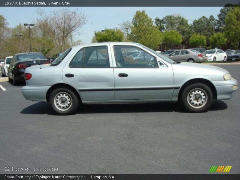 Silver / Gray 1997 Kia Sephia Sedan