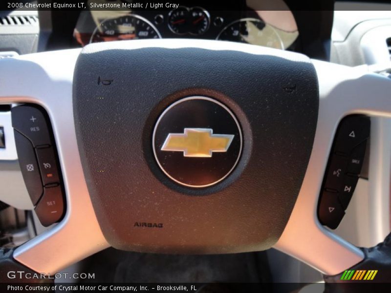 Silverstone Metallic / Light Gray 2008 Chevrolet Equinox LT