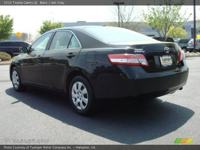 Black / Ash Gray 2010 Toyota Camry LE