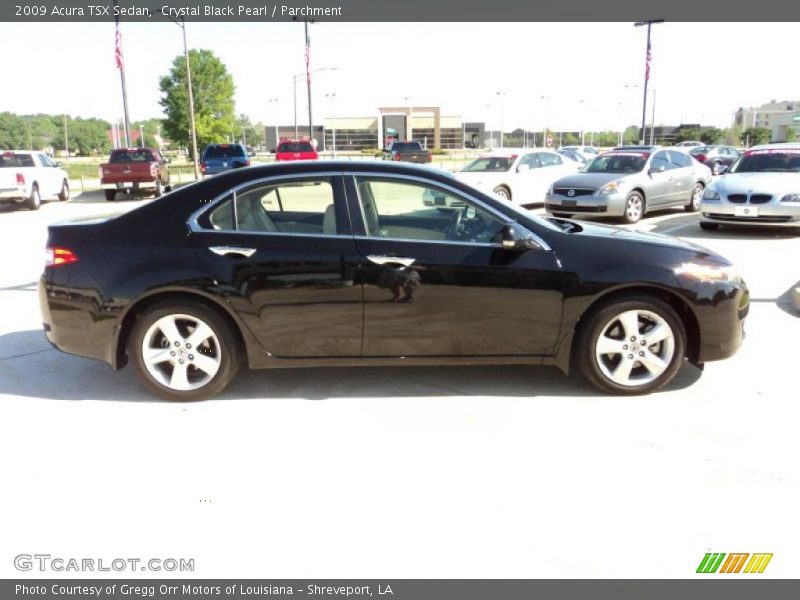 Crystal Black Pearl / Parchment 2009 Acura TSX Sedan