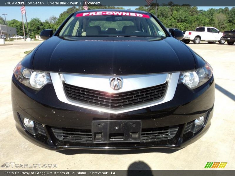 Crystal Black Pearl / Parchment 2009 Acura TSX Sedan