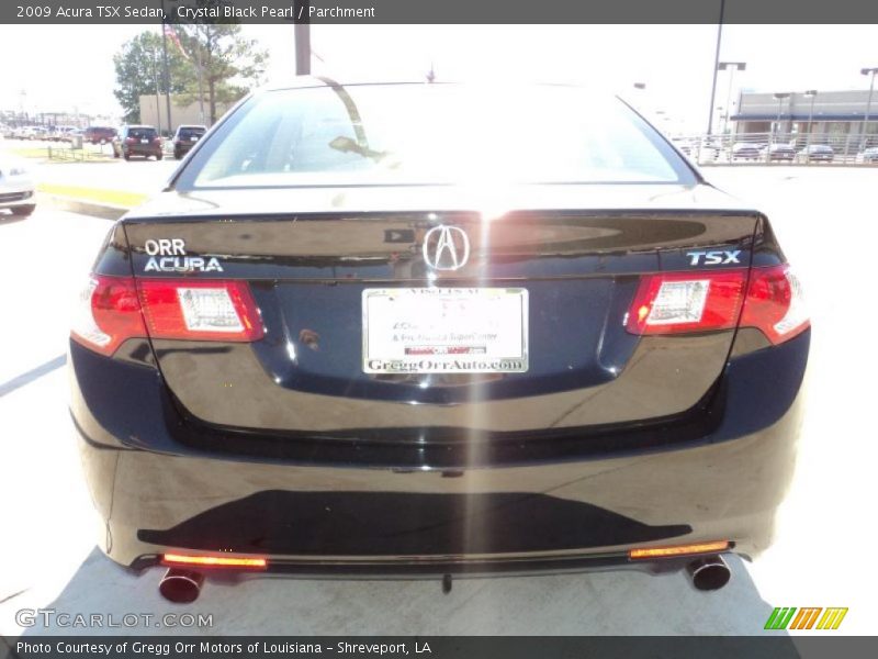 Crystal Black Pearl / Parchment 2009 Acura TSX Sedan