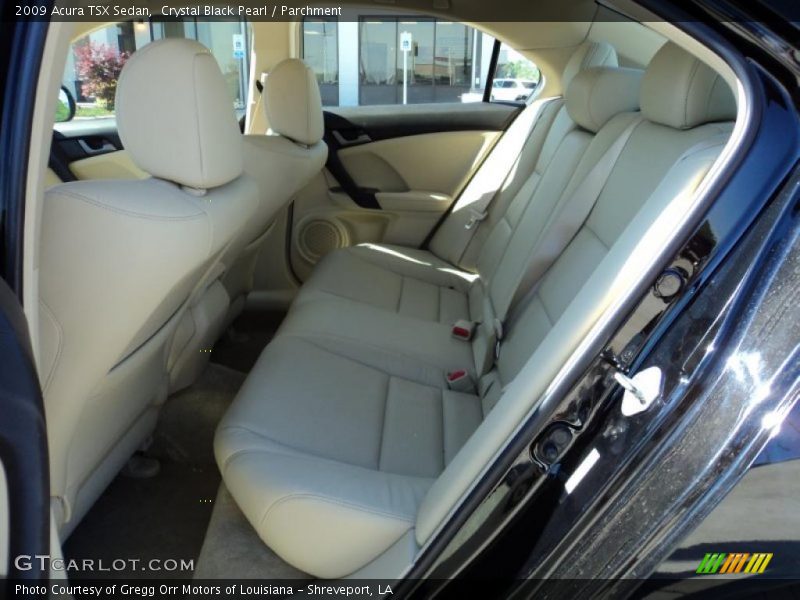 Crystal Black Pearl / Parchment 2009 Acura TSX Sedan