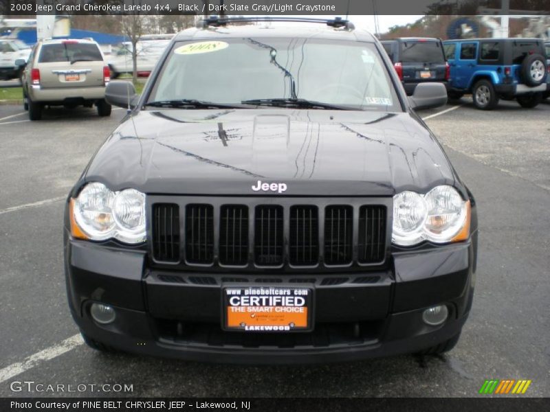 Black / Dark Slate Gray/Light Graystone 2008 Jeep Grand Cherokee Laredo 4x4