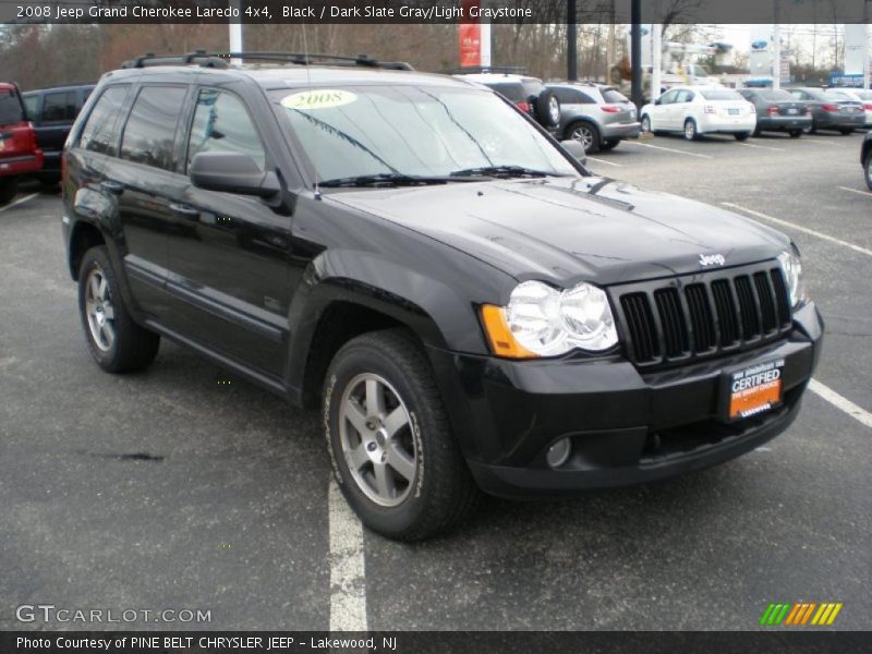 Black / Dark Slate Gray/Light Graystone 2008 Jeep Grand Cherokee Laredo 4x4