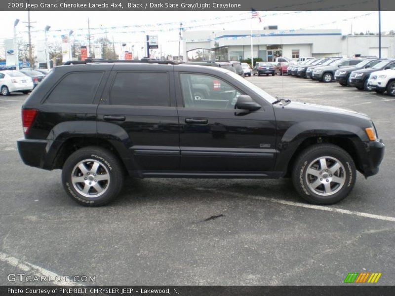 Black / Dark Slate Gray/Light Graystone 2008 Jeep Grand Cherokee Laredo 4x4