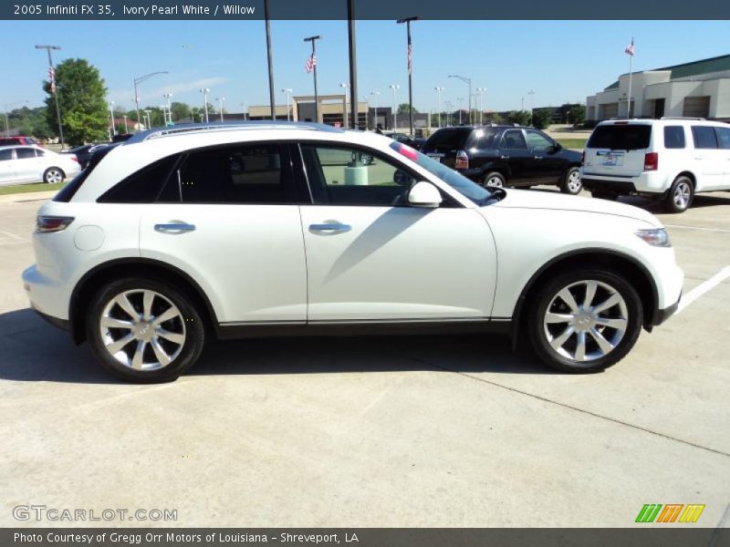 Ivory Pearl White / Willow 2005 Infiniti FX 35