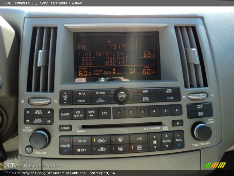 Ivory Pearl White / Willow 2005 Infiniti FX 35