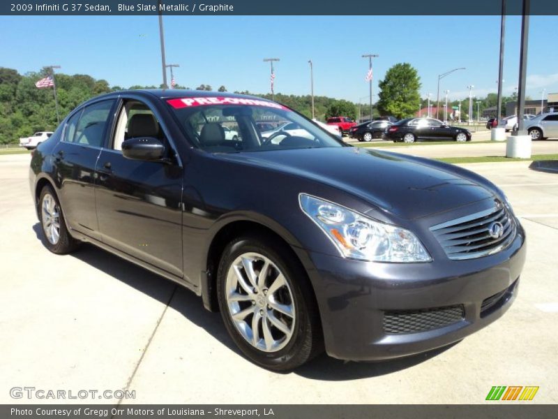 Blue Slate Metallic / Graphite 2009 Infiniti G 37 Sedan