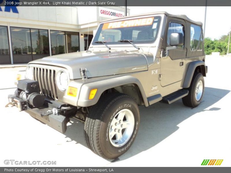 Light Khaki Metallic / Dark Slate Gray 2006 Jeep Wrangler X 4x4
