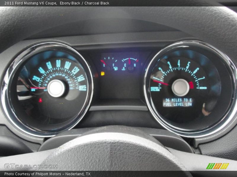 Ebony Black / Charcoal Black 2011 Ford Mustang V6 Coupe