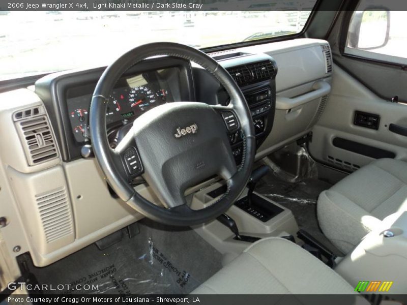 Light Khaki Metallic / Dark Slate Gray 2006 Jeep Wrangler X 4x4