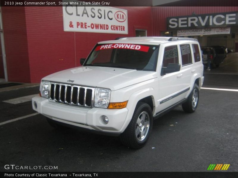 Stone White / Dark Slate Gray 2010 Jeep Commander Sport