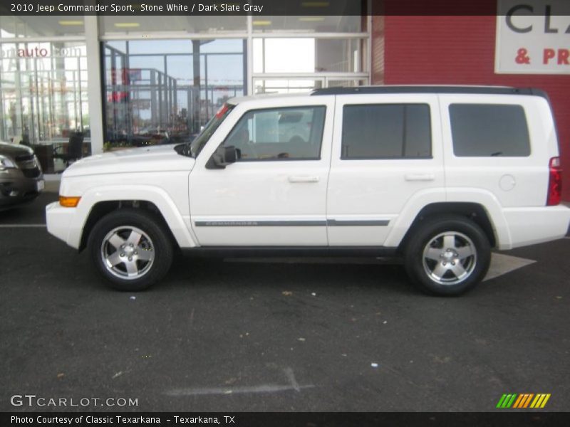 Stone White / Dark Slate Gray 2010 Jeep Commander Sport