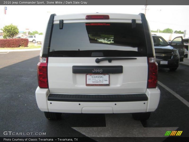 Stone White / Dark Slate Gray 2010 Jeep Commander Sport