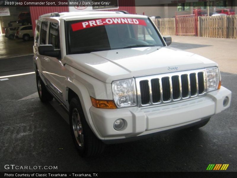 Stone White / Dark Slate Gray 2010 Jeep Commander Sport