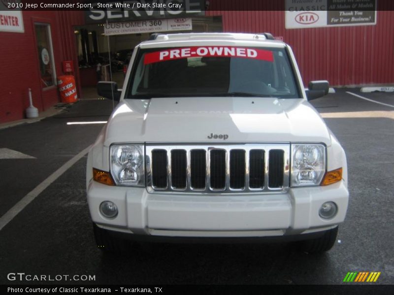 Stone White / Dark Slate Gray 2010 Jeep Commander Sport