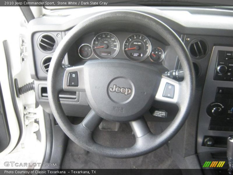 Stone White / Dark Slate Gray 2010 Jeep Commander Sport