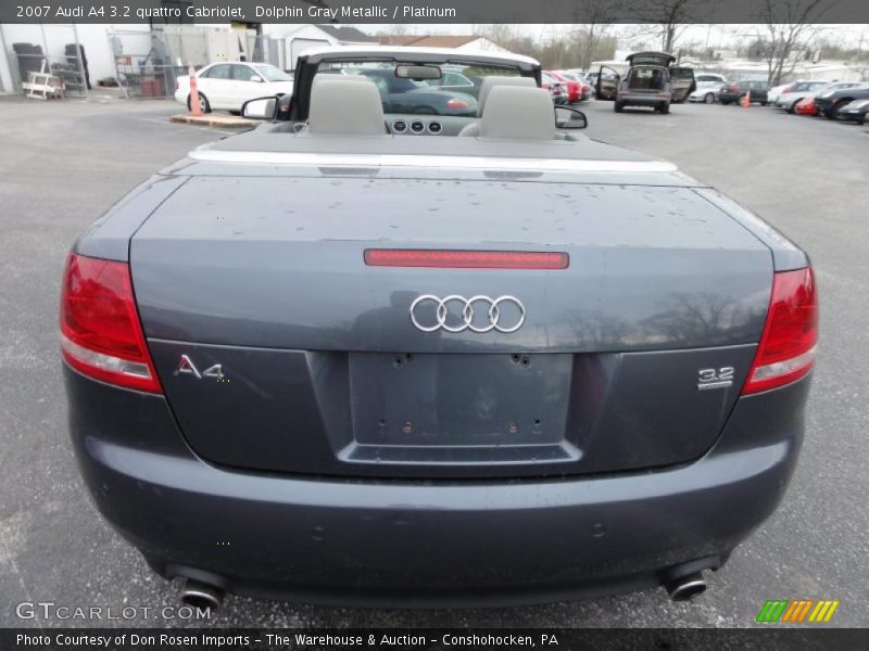  2007 A4 3.2 quattro Cabriolet Dolphin Gray Metallic