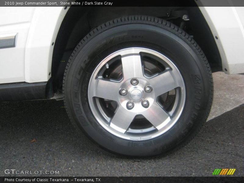 Stone White / Dark Slate Gray 2010 Jeep Commander Sport