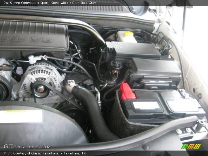 Stone White / Dark Slate Gray 2010 Jeep Commander Sport