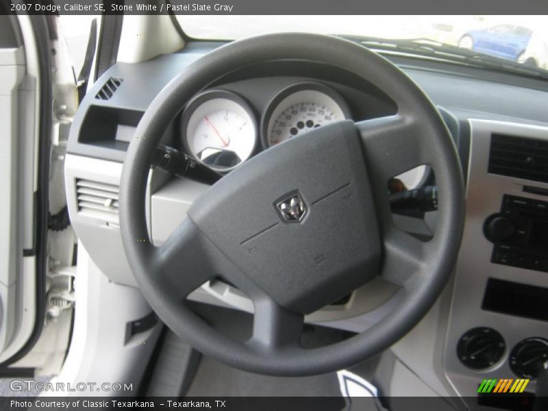 Stone White / Pastel Slate Gray 2007 Dodge Caliber SE