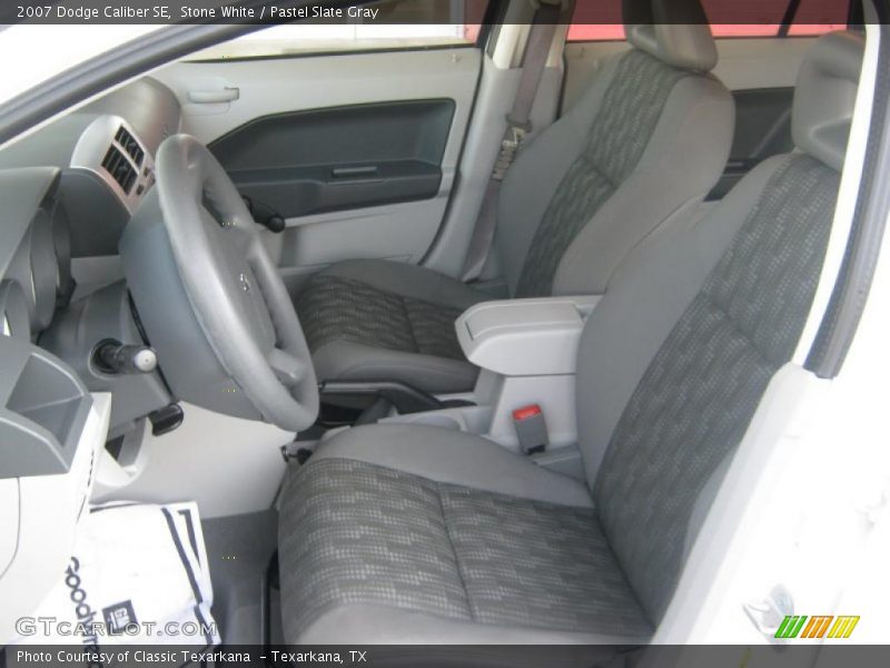 Stone White / Pastel Slate Gray 2007 Dodge Caliber SE