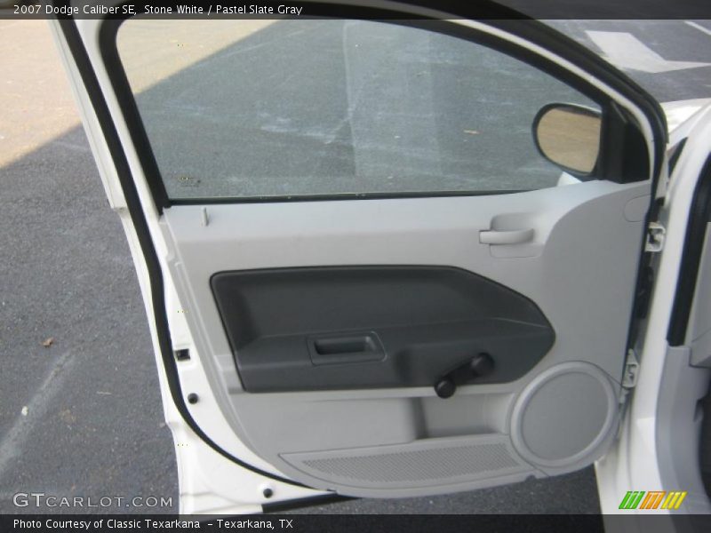 Stone White / Pastel Slate Gray 2007 Dodge Caliber SE